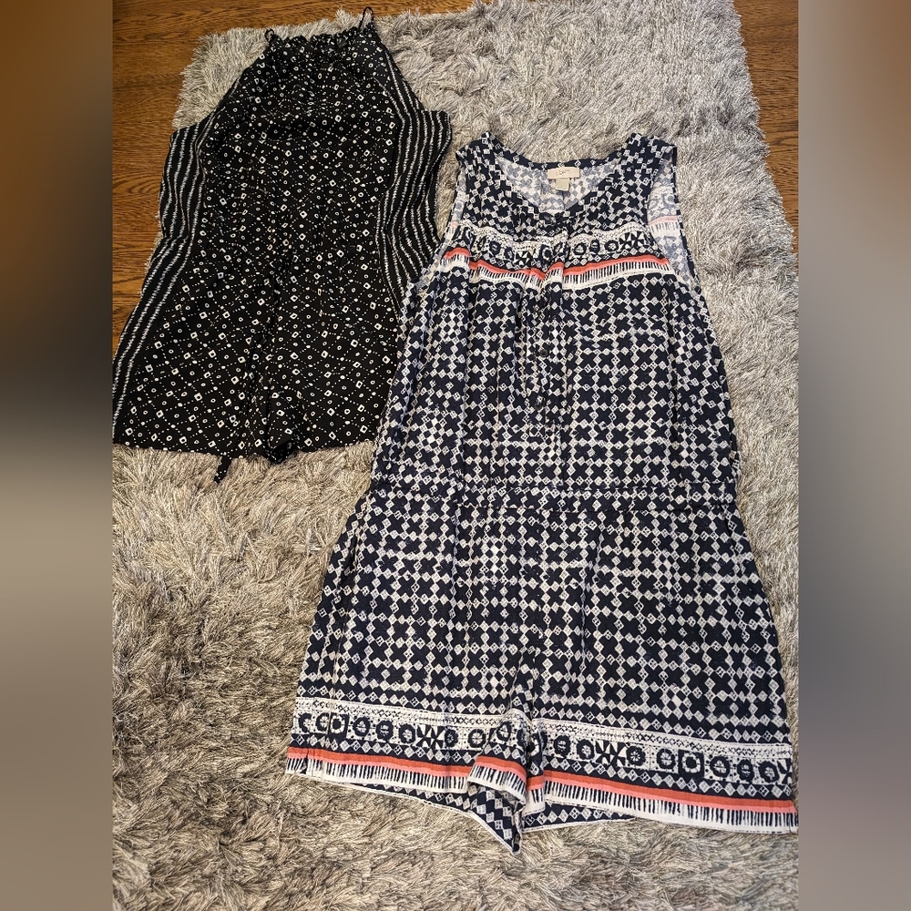 Loft rompers, size L
